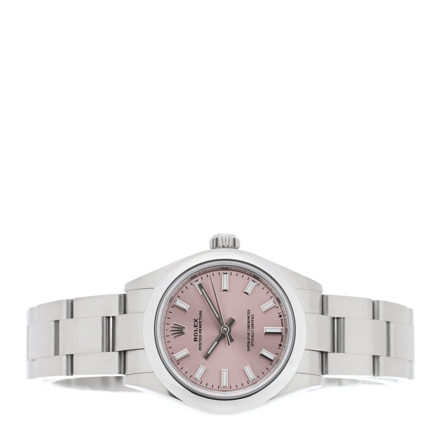 Stainless Steel 28mm Oyster Perpetual Datejust Watch Pink 276200