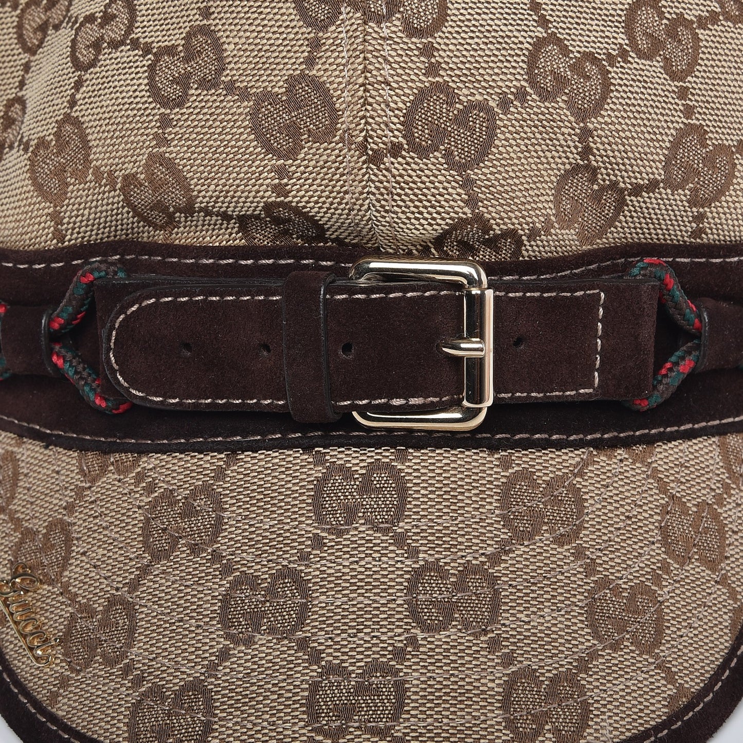 Monogram Hat M Brown