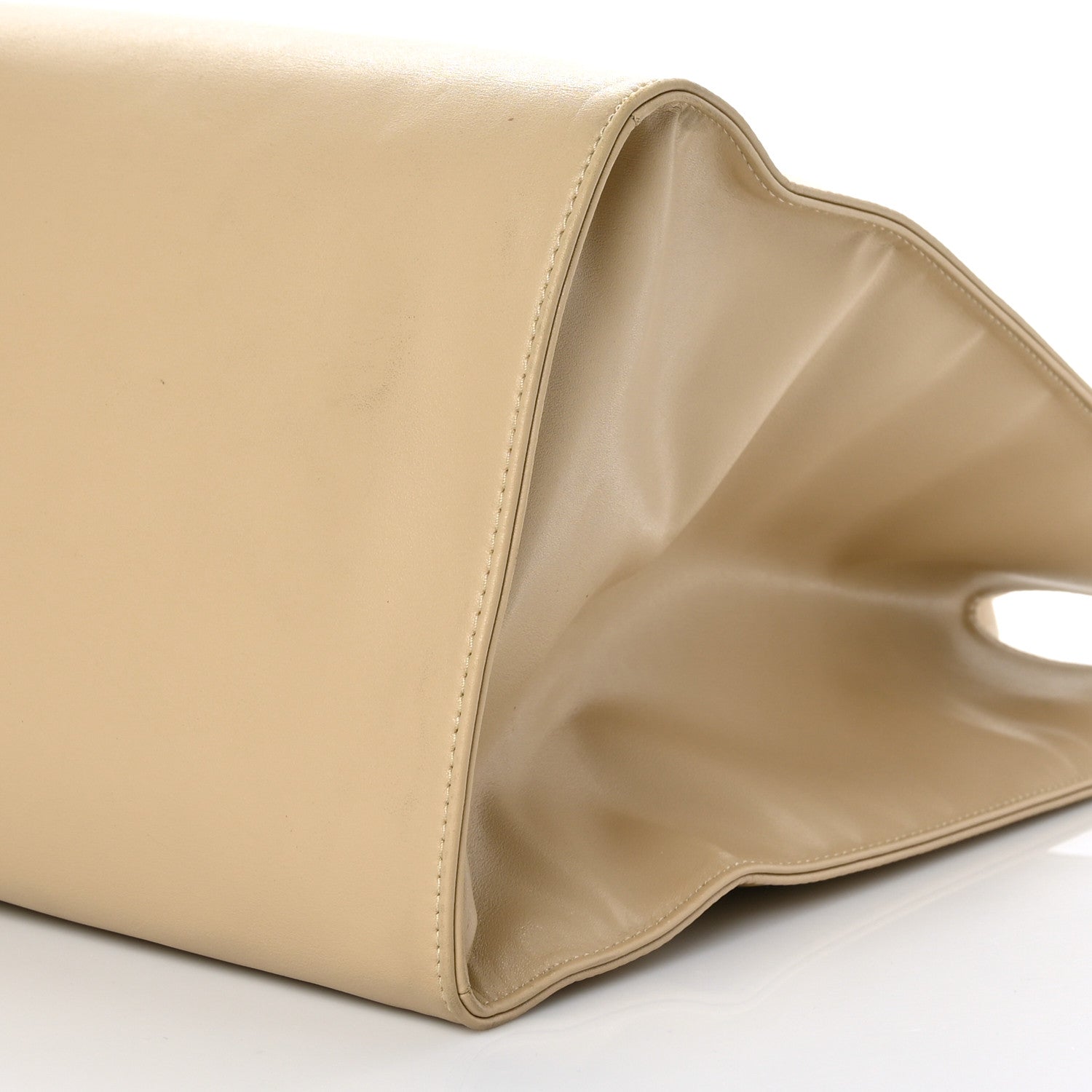 Telfar Vegan Leather Large Shopping Bag Cream 10 of 12