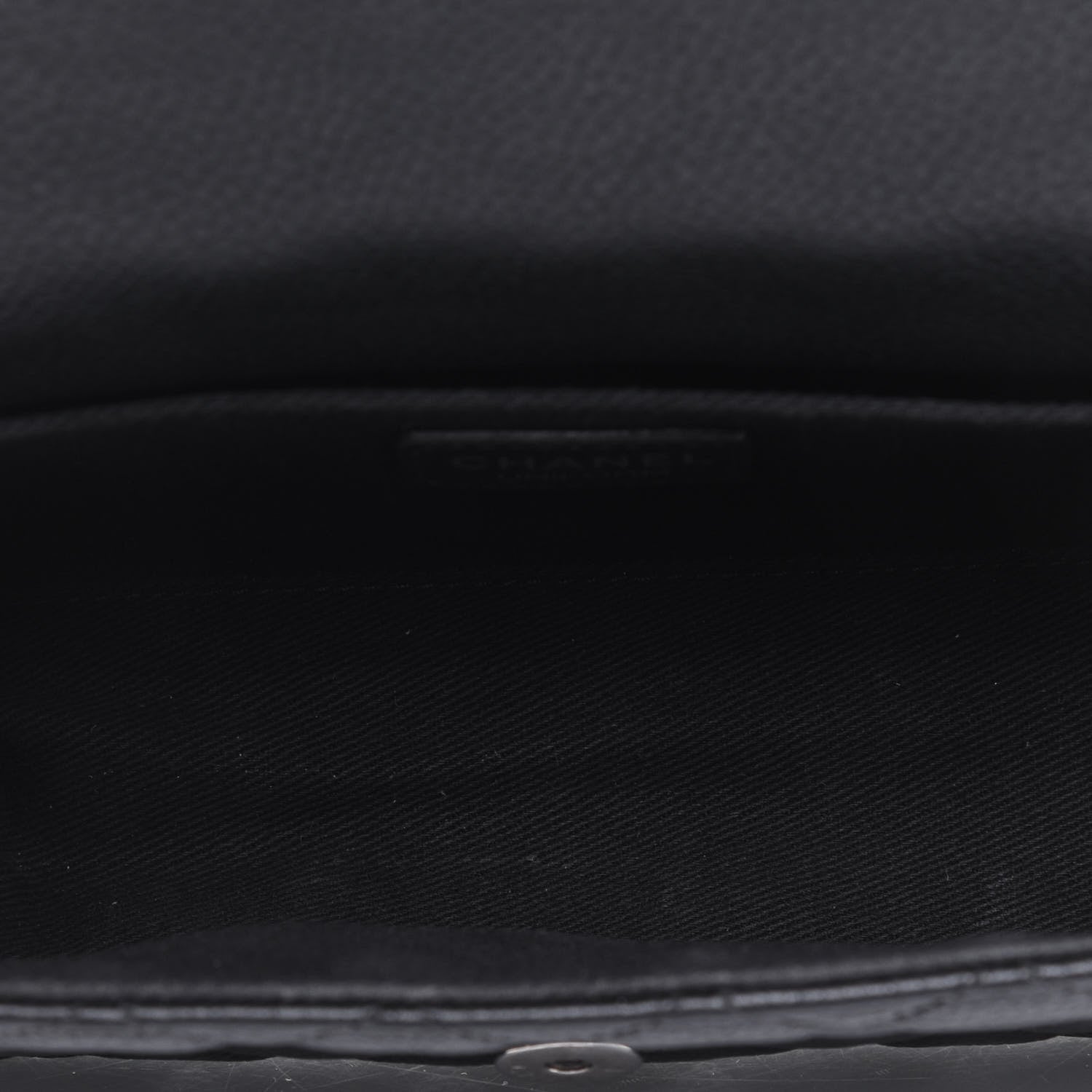 Chanel Grained Calfskin Quilted 2.55 Reissue Flap Belt Bag Clutch Black 5 of 11