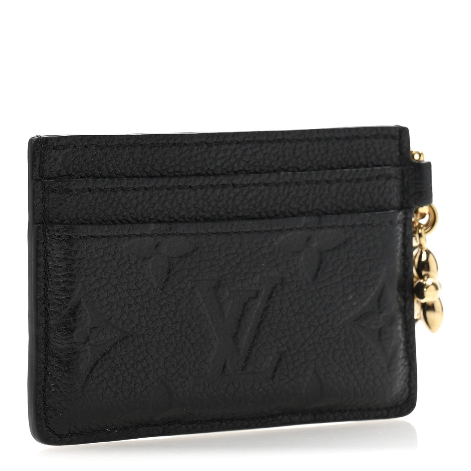 Louis Vuitton Empreinte Monogram LV Charms Card Holder Black 3 of 11