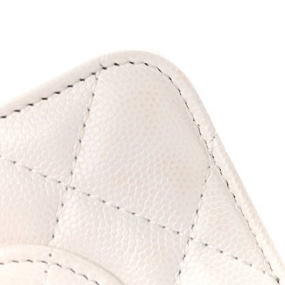 Chanel Caviar Quilted My Everything Wallet On Chain WOC White 7 of 13