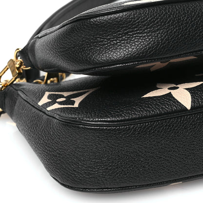 Louis Vuitton Empreinte Monogram Giant Multi Pochette Accessories Black Beige 8 of 9