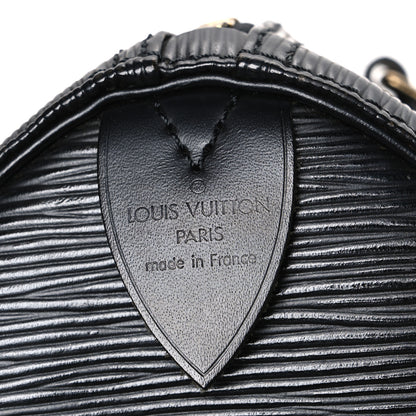 Louis Vuitton Epi Speedy 25 Black 6 of 10