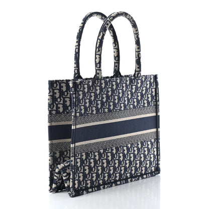 Christian Dior Oblique Medium Book Tote Blue Multicolor 3 of 9