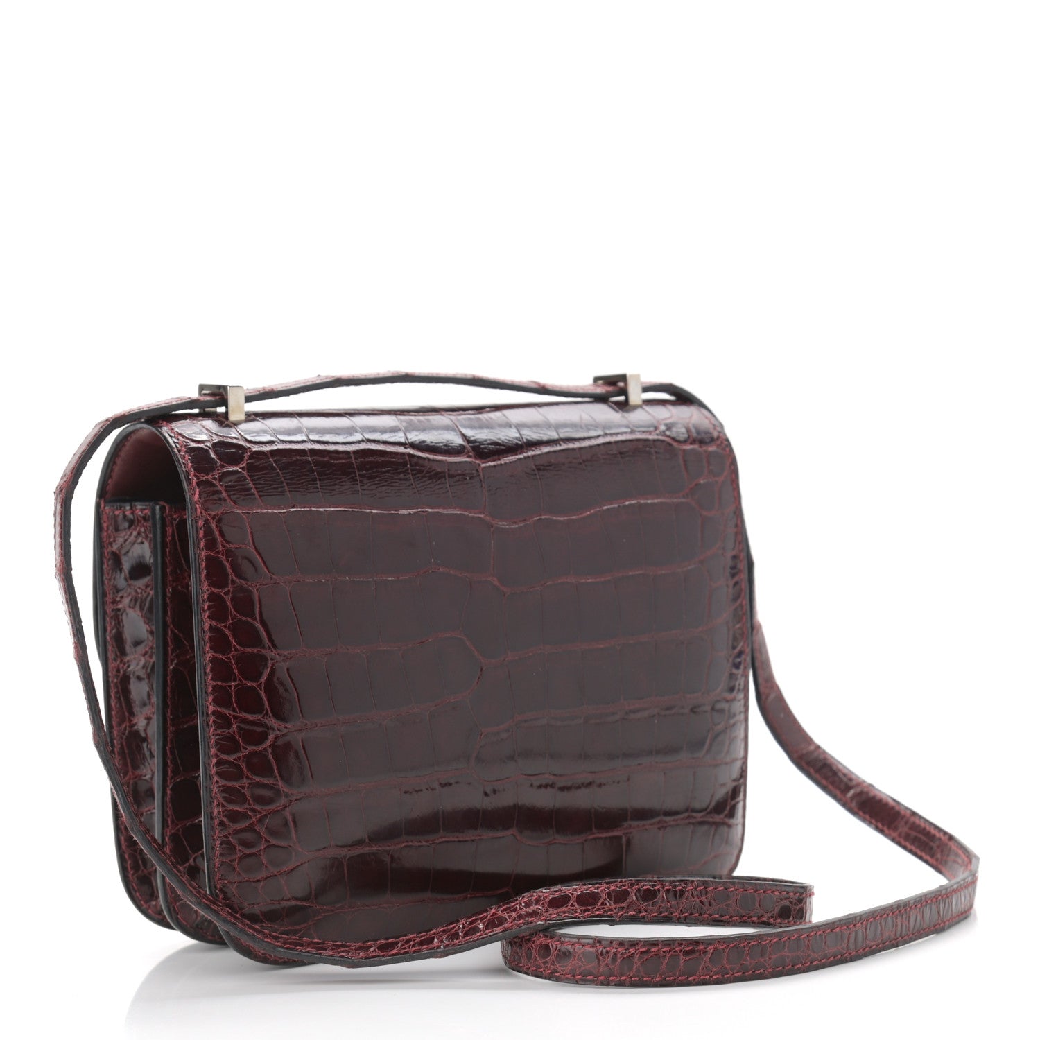 Hermes Shiny Alligator Constance 18 Rouge H 3 of 13