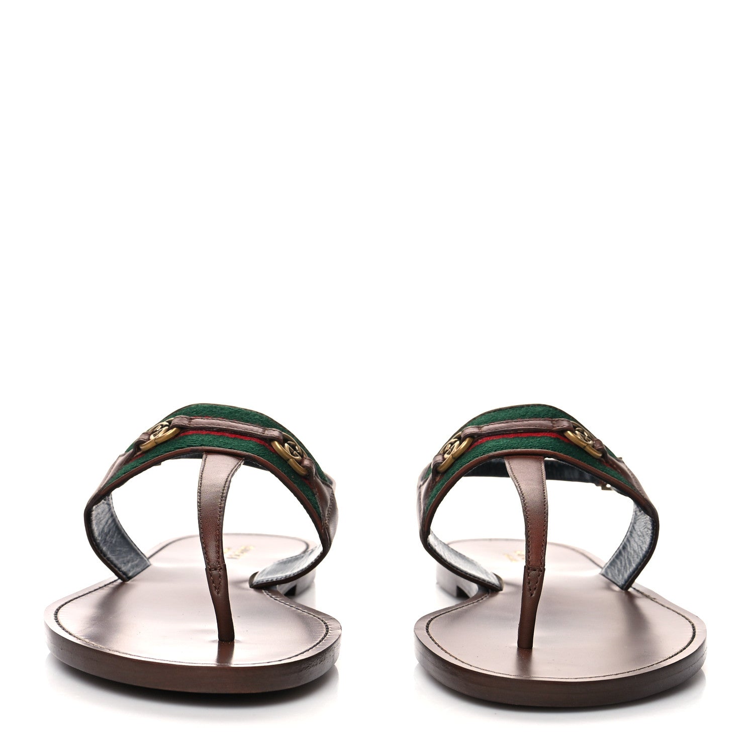 Gucci Nylon Web Lifford Jakarta Sandals 40 Brown 2 of 8