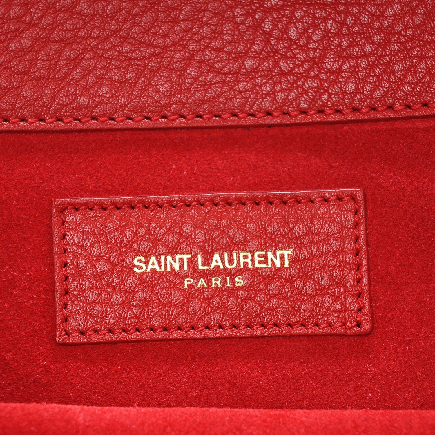 Saint Laurent Calfskin Medium Muse Two Red 6 of 6