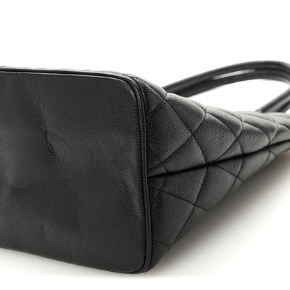 Chanel Caviar Quilted Medallion Tote Black 10 of 11