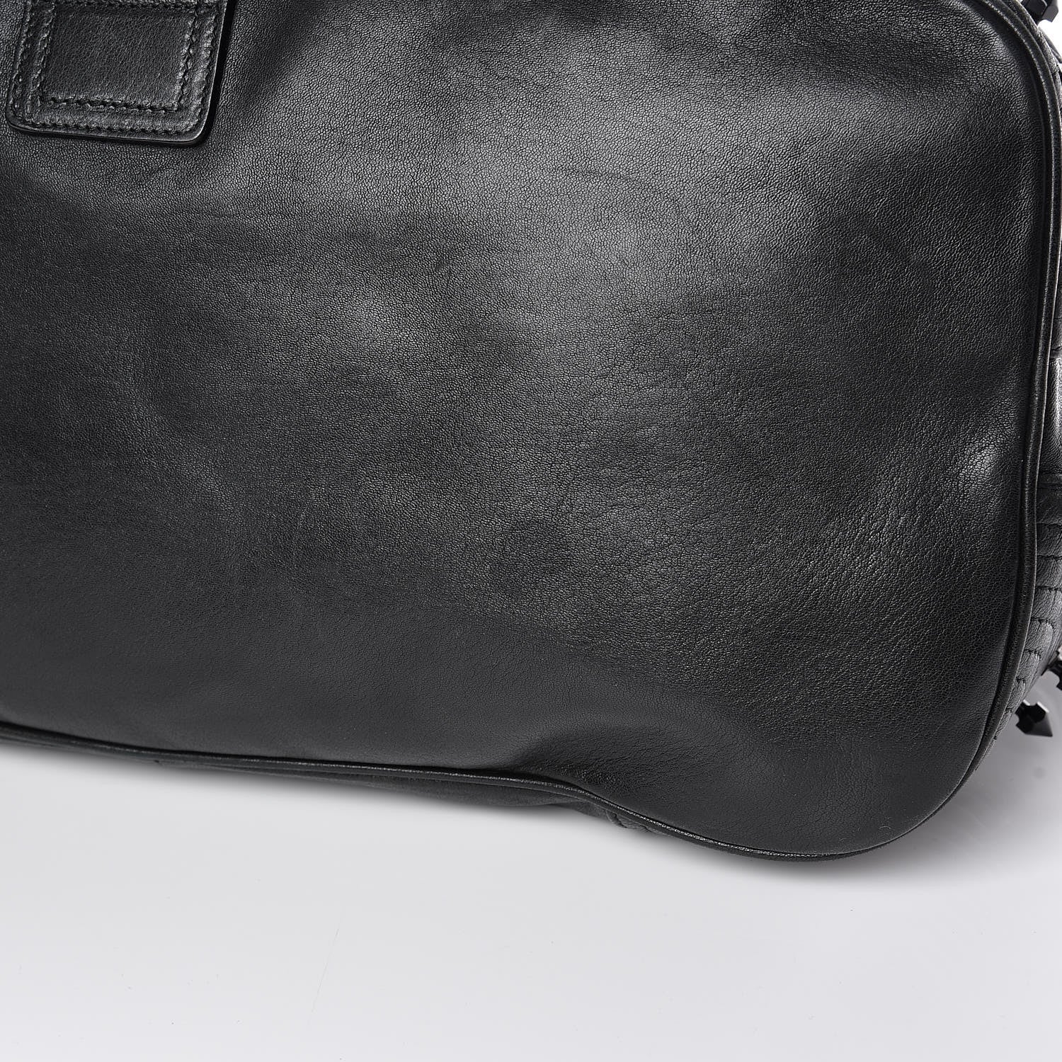 Alexander McQueen Calfskin Studded Faithful Tote Black 10 of 11