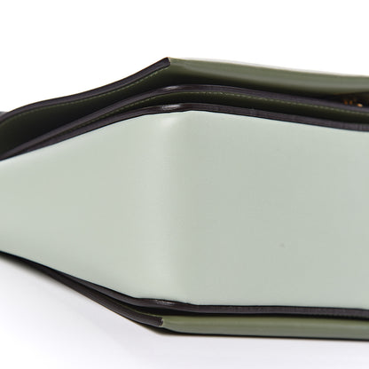 Celine Shiny Smooth Calfskin Medium Frame Shoulder Bag Olive Pastel Green 8 of 9