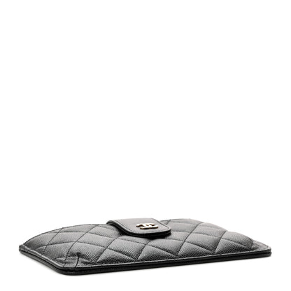 Chanel Caviar Quilted Phone Holder Wallet on Removable Chain Insert Black 4 of 9