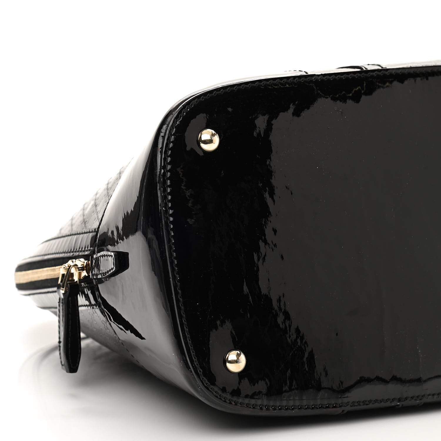 Gucci Patent Microguccissima Large Nice Top Handle Dome Bag Black 10 of 15