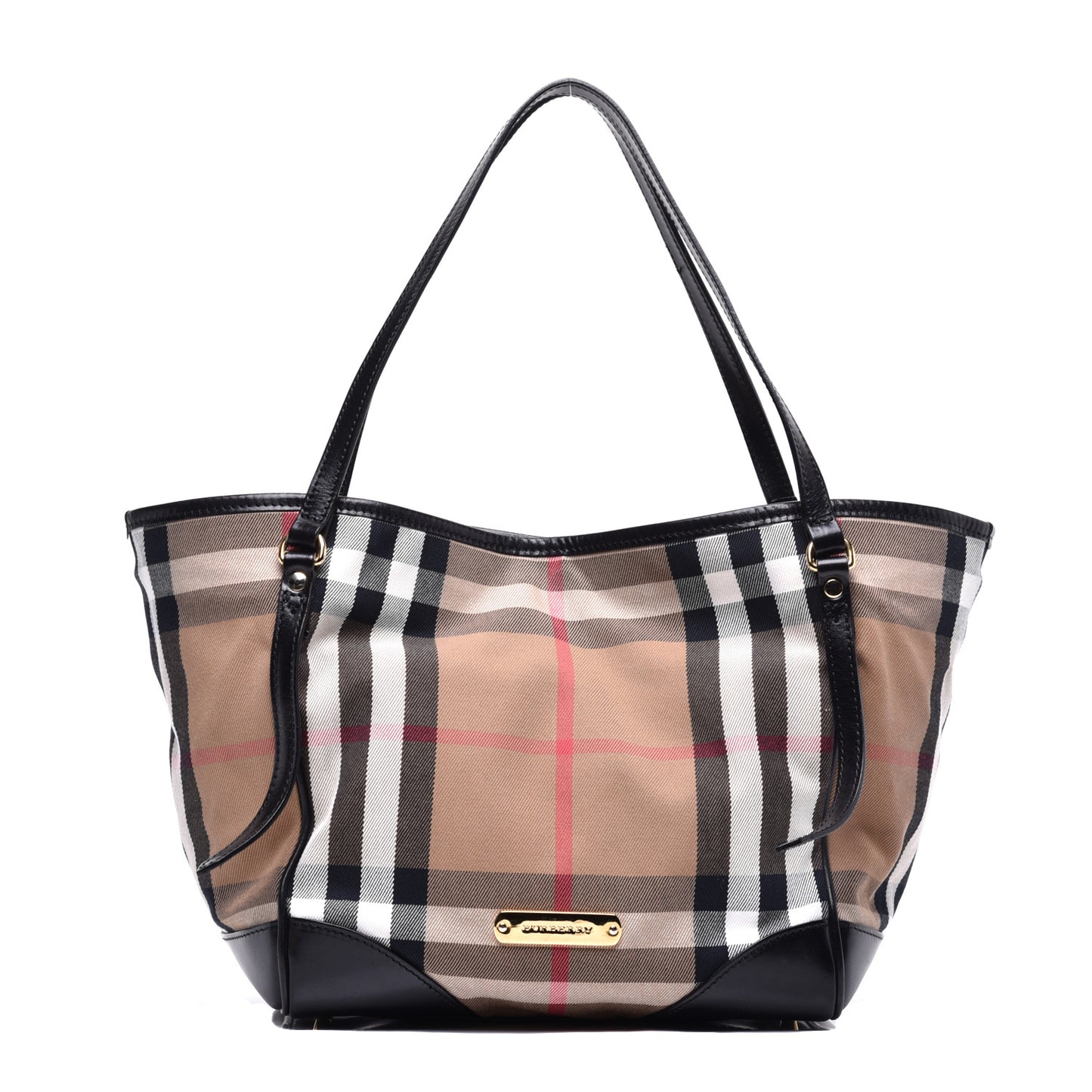 House Check Small Canterbury Tote Black