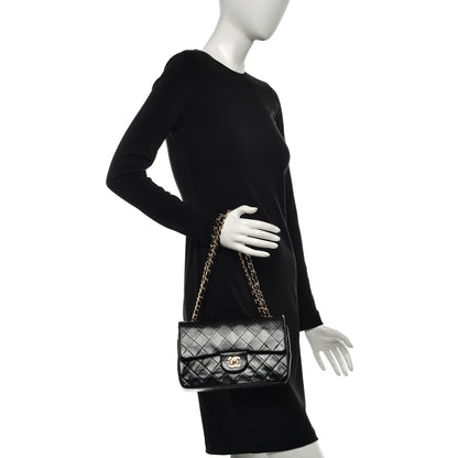 Chanel Lambskin Quilted Small Double Flap Black 2 of 10
