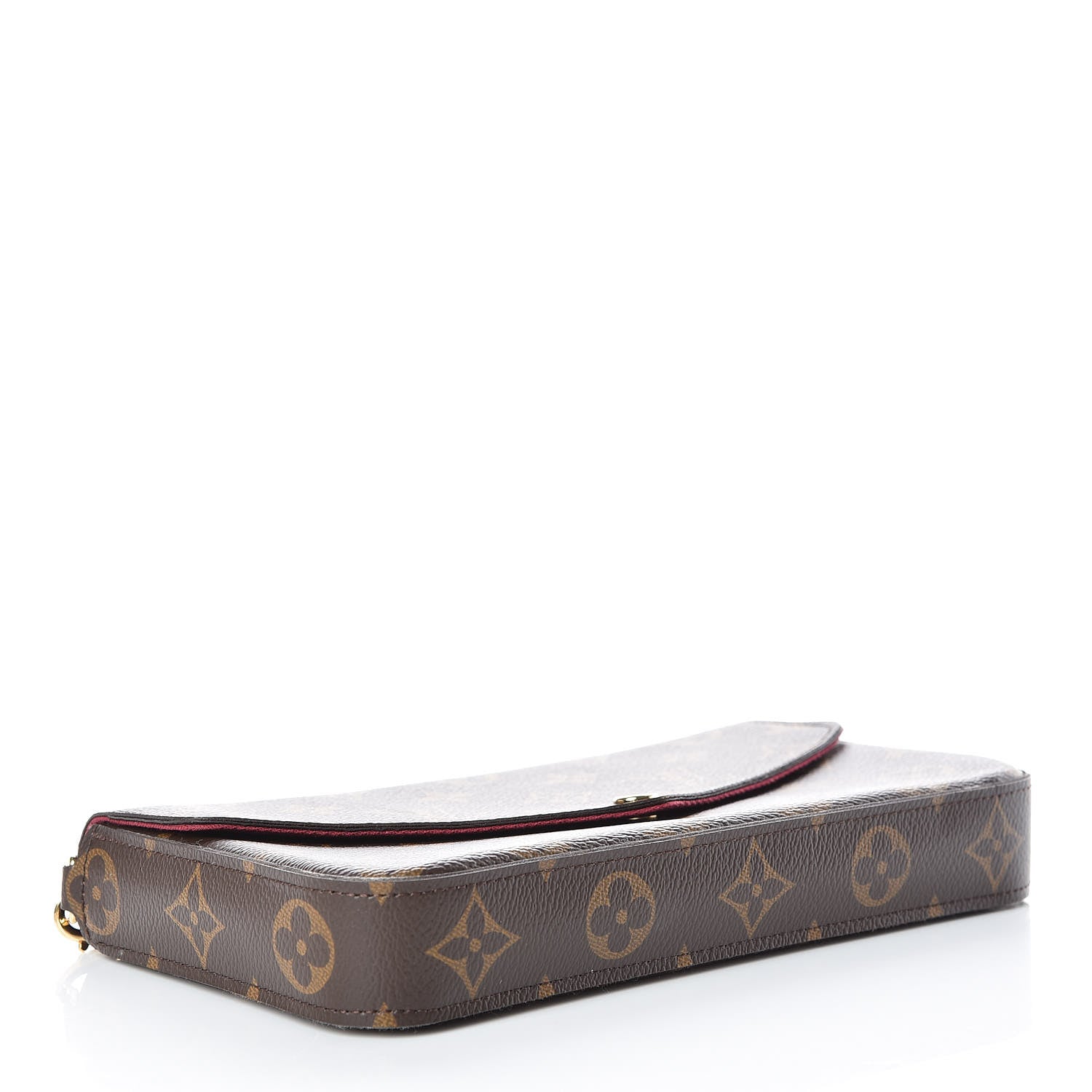 Louis Vuitton Monogram Pochette Felicie Chain Wallet Fuchsia 5 of 11
