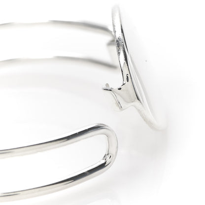 Tiffany Sterling Silver Oval ID Tag Wire Cuff Bangle Bracelet 5 of 5