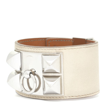 Hermes Collier de Chien CDC Bracelet L Craie 1 of 9