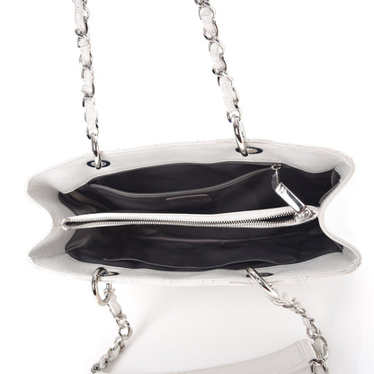 Chanel Caviar Quilted Grand Shopping Tote GST White 5 of 18