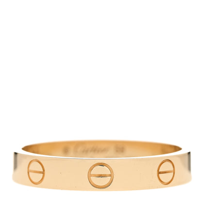 Cartier 18K Yellow Gold 3.5mm LOVE Wedding Band Ring 58 8.5 1 of 5