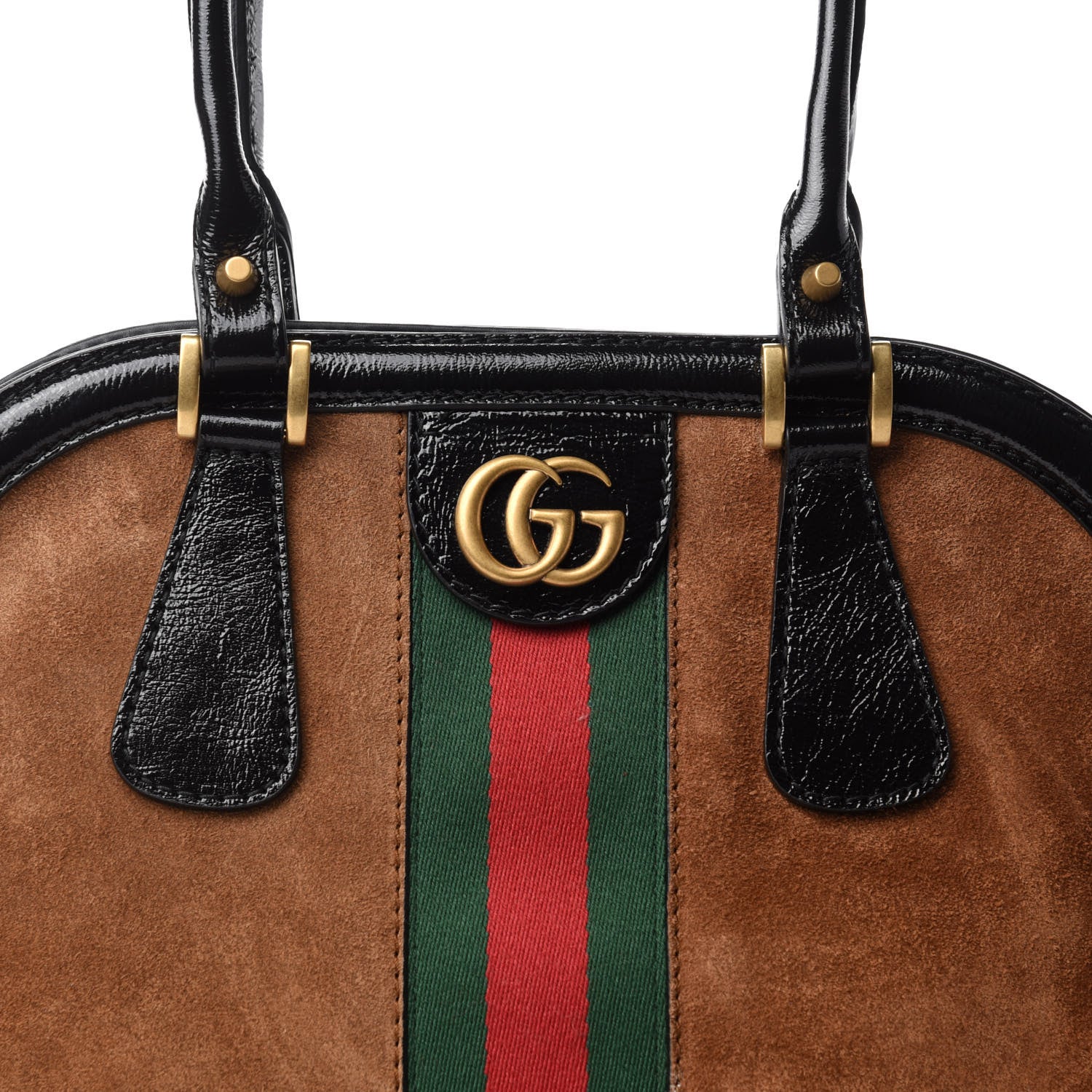 Gucci Suede Ophidia Large Re(Belle) Top Handle Bag Nocciola Black 13 of 13