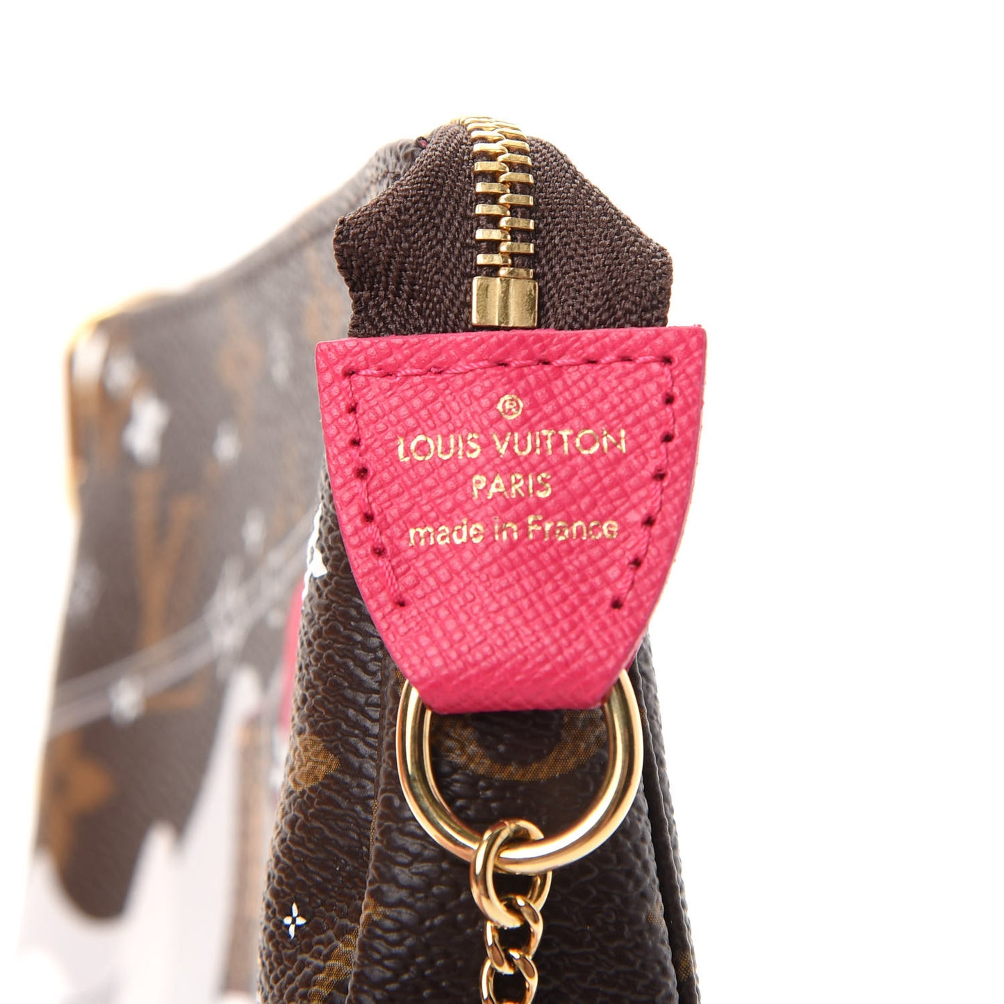 Monogram 2019 Christmas Animation Mini Courchevel Pochette Accessories Fuchsia