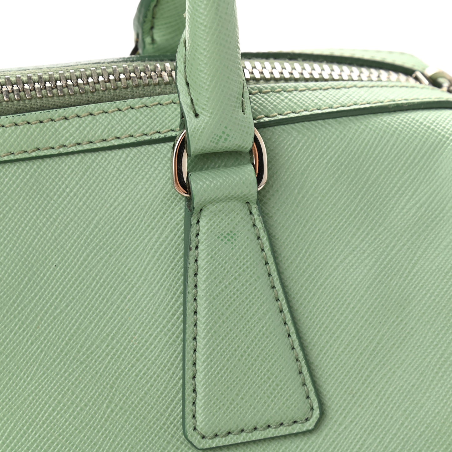 Saffiano Lux Top Handle Crossbody Bag Acquamarina