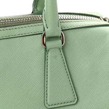 Prada Saffiano Lux Top Handle Crossbody Bag Acquamarina 9 of 9