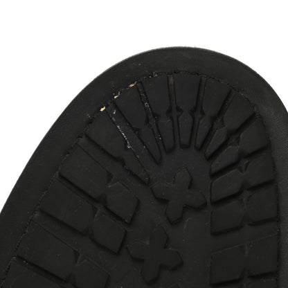 Chanel Calfskin Quilted Lace Up Combat Boots 36.5 Black 11 of 11