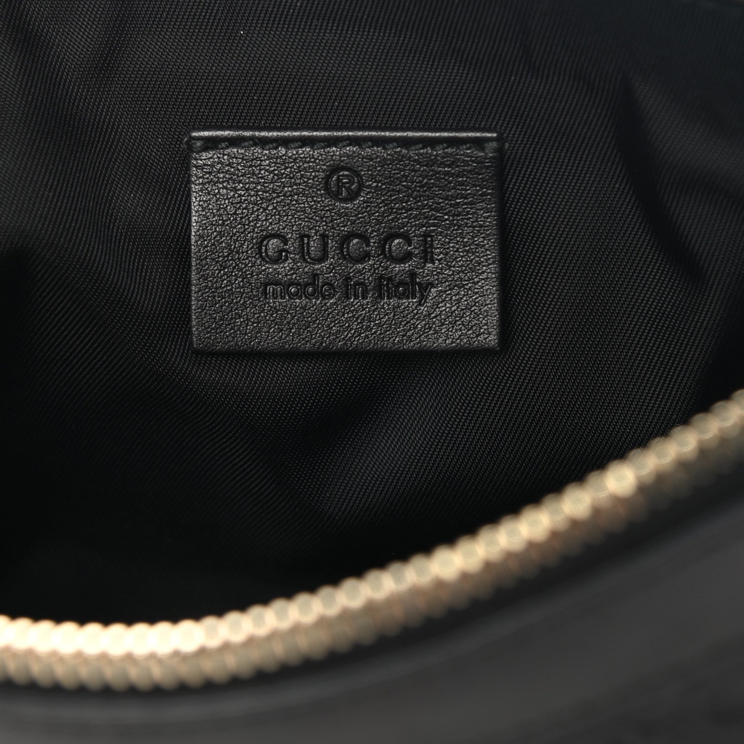 Gucci Guccissima Signature New Britt Wristlet Black 7 of 10