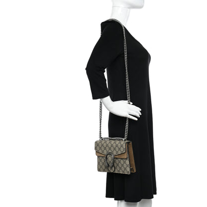 Gucci GG Supreme Monogram Mini Dionysus Shoulder Bag Taupe 2 of 10