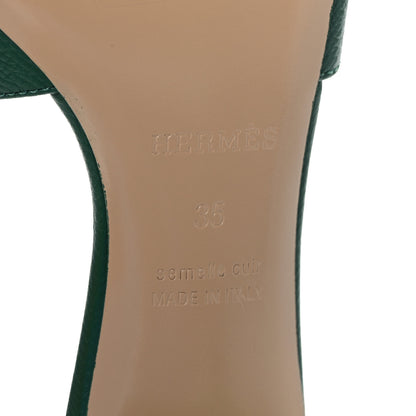 Hermes Epsom Oasis Sandals 35 Vert Cactus 8 of 9