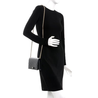 Gucci Guccissima Signature Bowy Chain Wallet Black 2 of 8