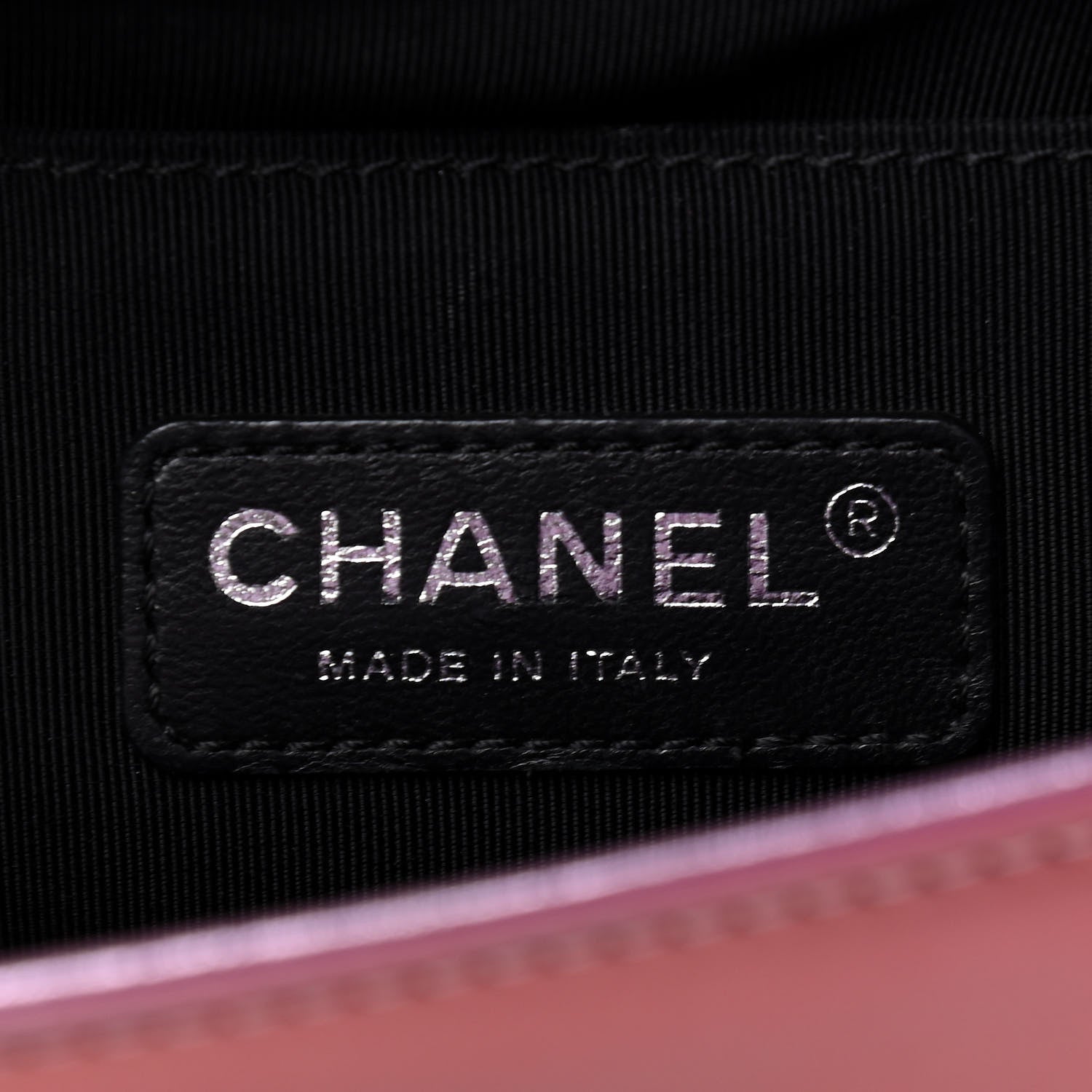 Chanel Metallic Patent Calfskin Quilted Medium Boy Flap Light Pink 5 of 7
