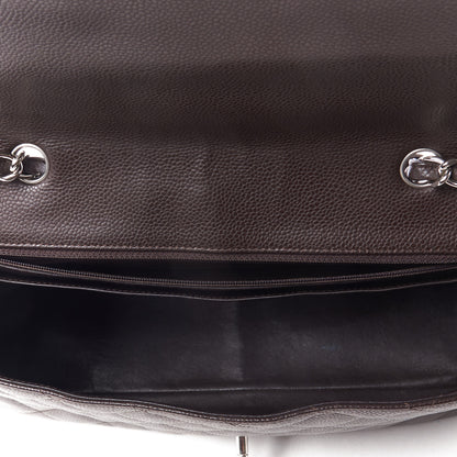 Chanel Caviar Quilted Jumbo Single Flap Brown 7 of 10