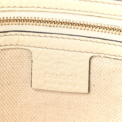 Gucci Pebbled Calfskin Small Soho Top Handle Bag Off White 6 of 9