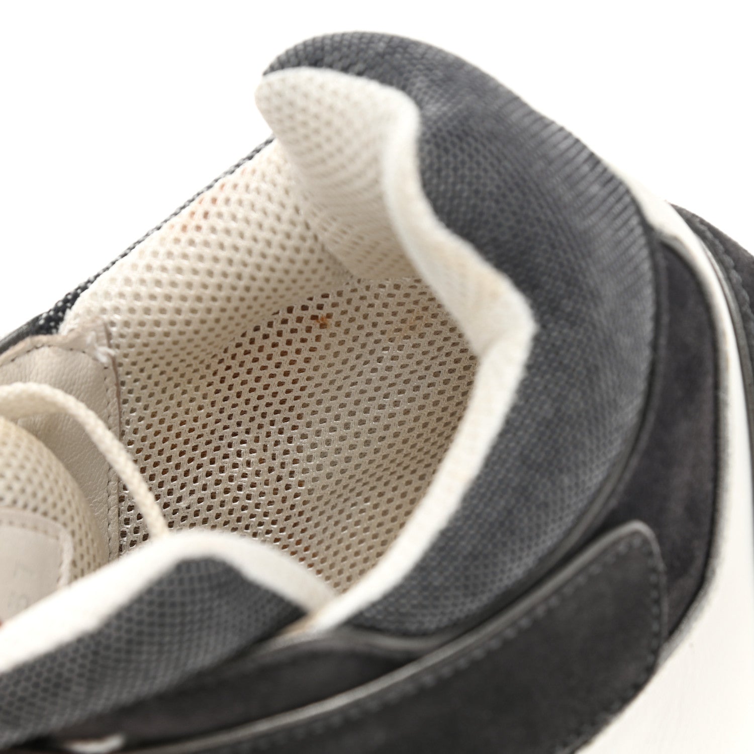 Chanel Canvas Goatskin CC High Top Sneakers 37 Black White 9 of 12
