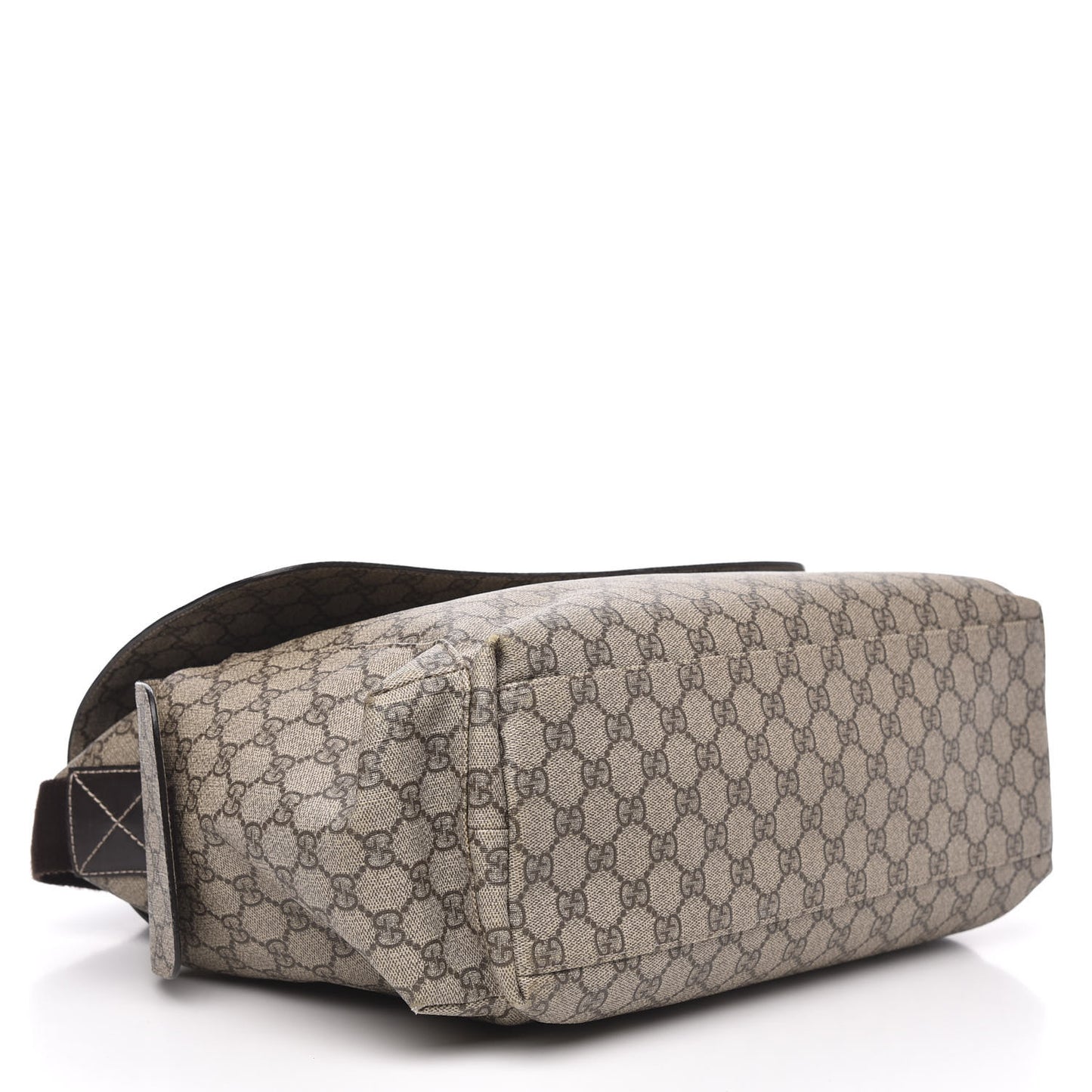 GG Plus Monogram Messenger Diaper Bag Dark Brown