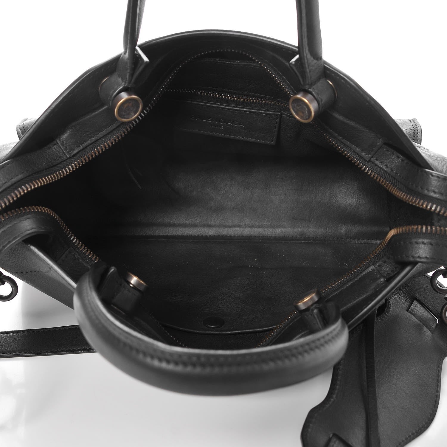 Balenciaga Veau Grana Perforated Blackout Hardware S City Black 8 of 9
