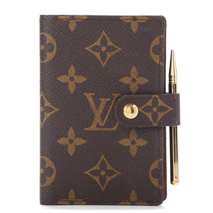 Louis Vuitton Monogram Mini Agenda Cover w Pencil 1 of 8
