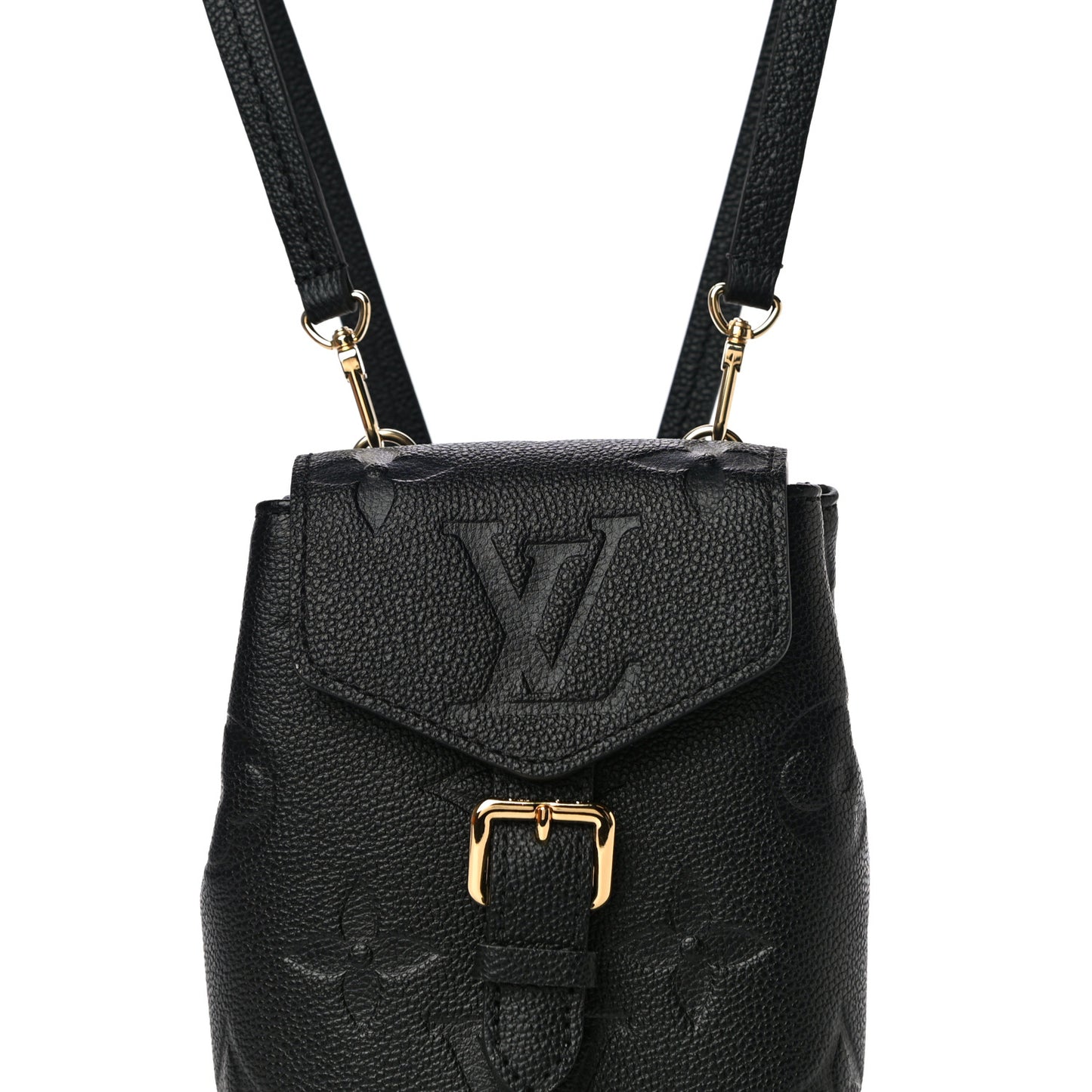 Empreinte Monogram Giant Tiny Backpack Black