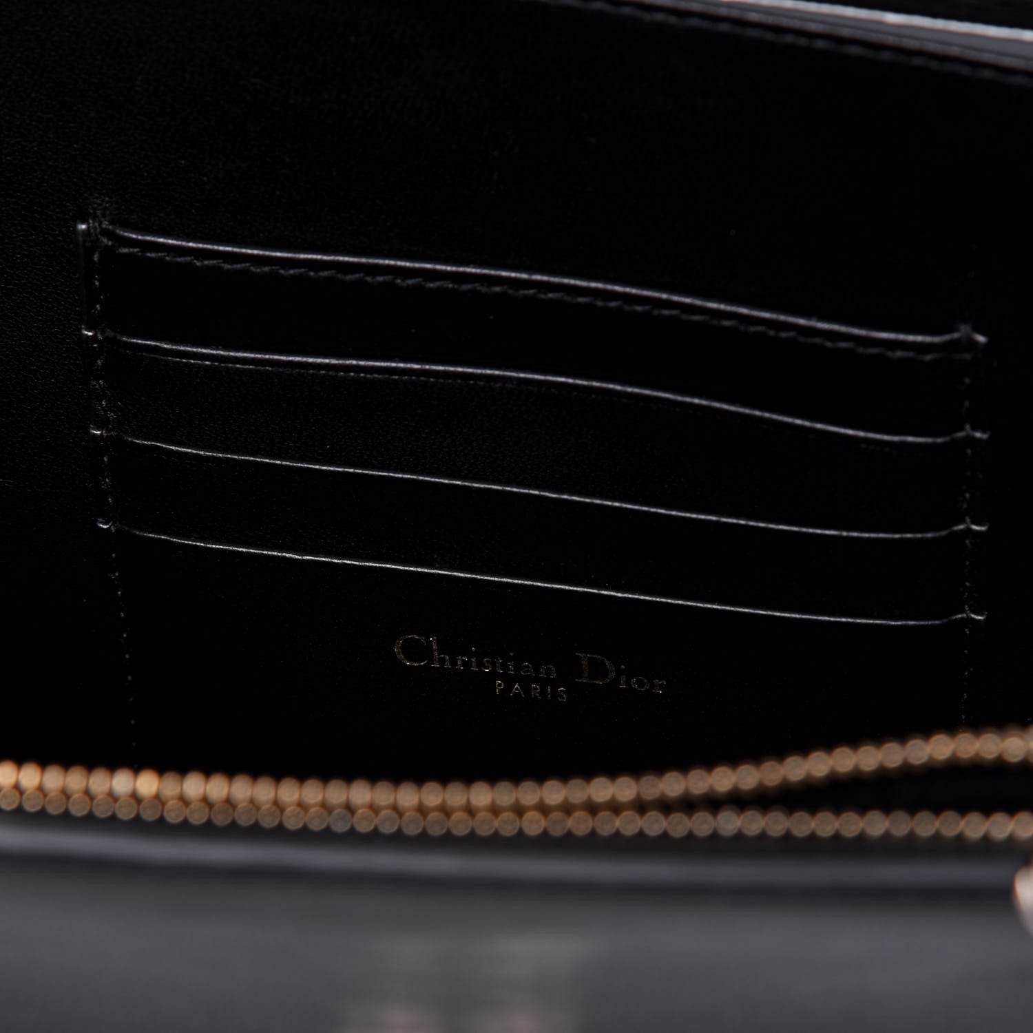 Christian Dior Calfskin Envelope Chain Clutch Black 8 of 12