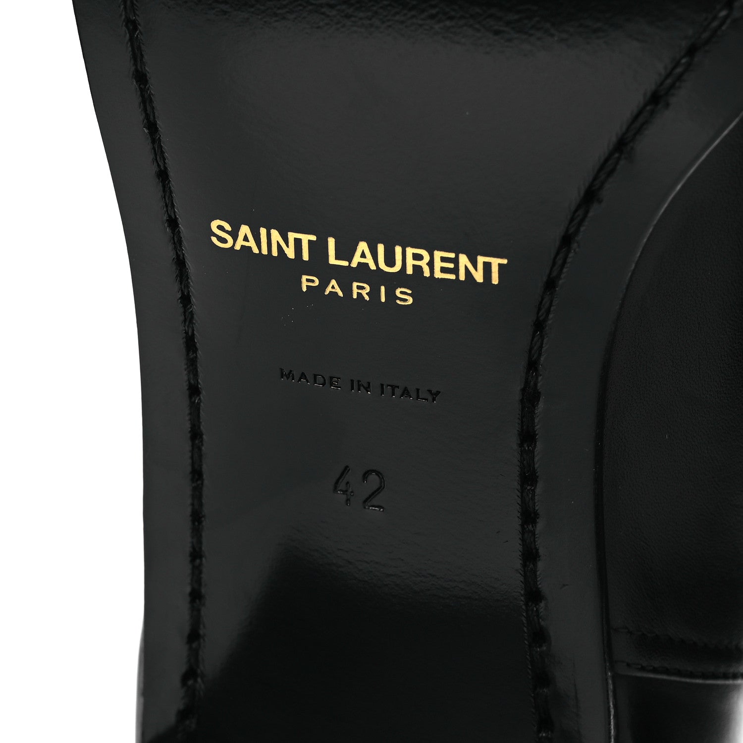 Saint Laurent Calfskin Mens Terry 45 Boots 42 Black 8 of 14