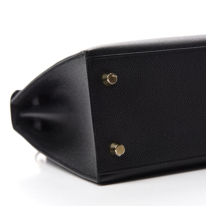 Hermes Epsom Kelly Sellier 25 Black 6 of 14