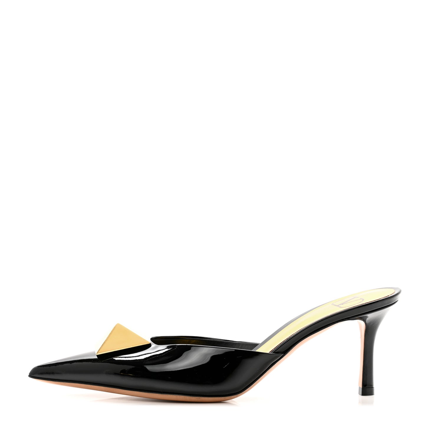 Patent One Stud 70mm Mule Pumps 38.5 Black