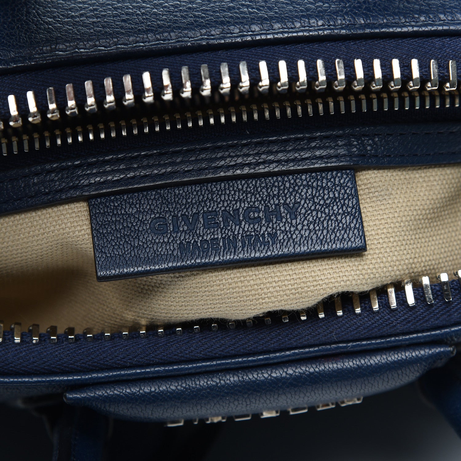 Givenchy Sugar Goatskin Mini Antigona Night Blue 8 of 8