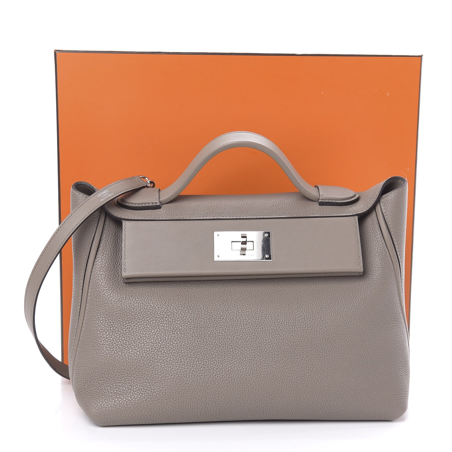 Hermes Taurillon Maurice 24/24 29 Gris Asphalte 10 of 10
