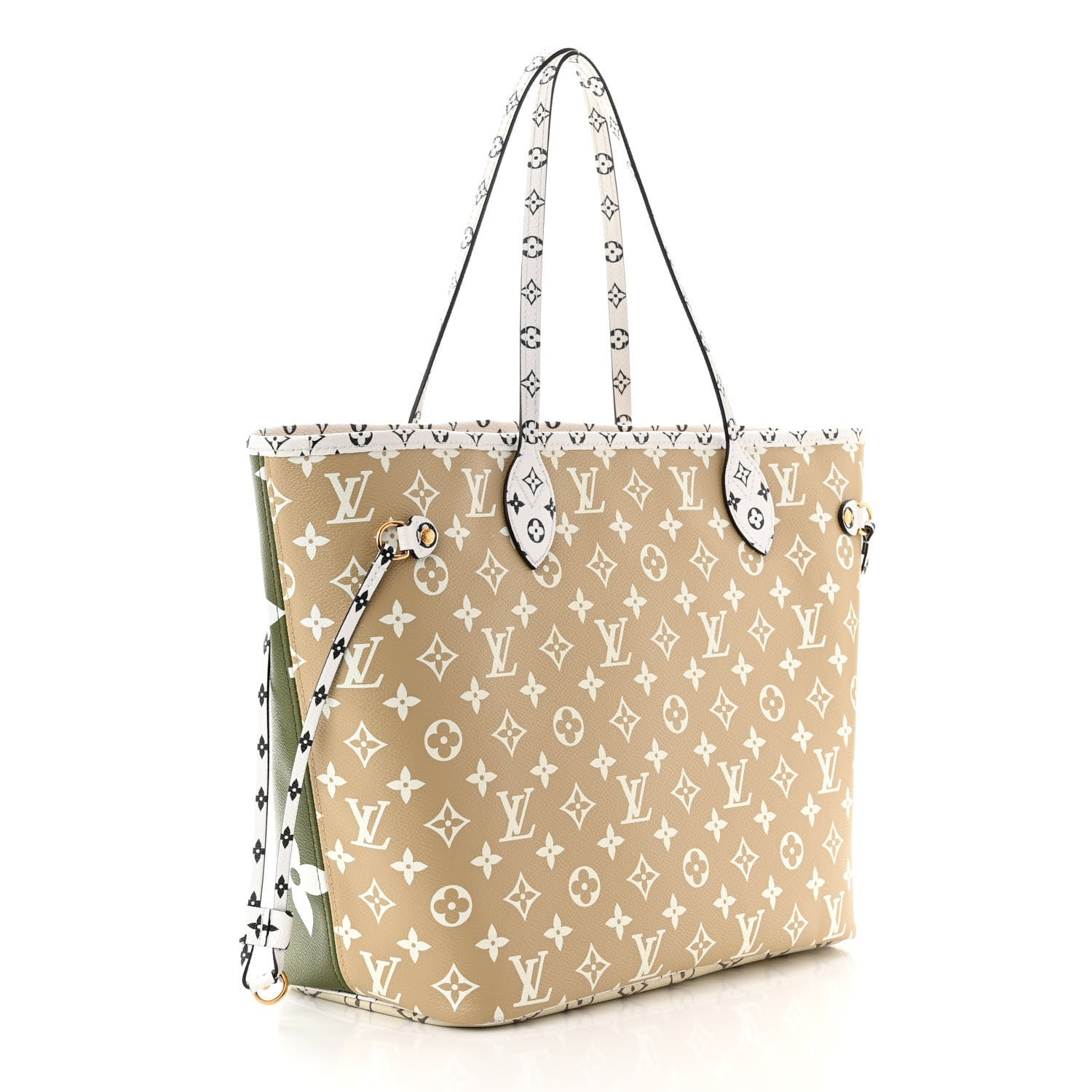 Louis Vuitton Monogram Giant Neverfull MM Kaki 4 of 11