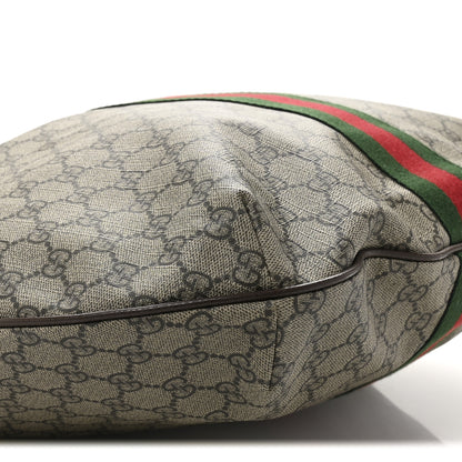 Gucci GG Supreme Monogram Web Ophidia Half Moon Hobo Brown 9 of 11