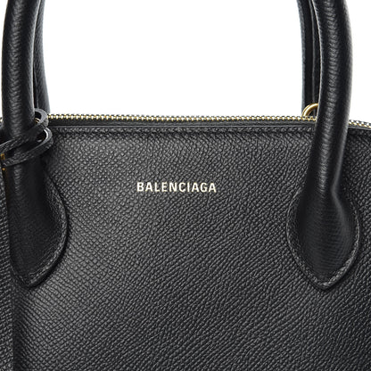 Balenciaga Signature Grained Calfskin Logo S Ville Top Handle Bag Black 10 of 10